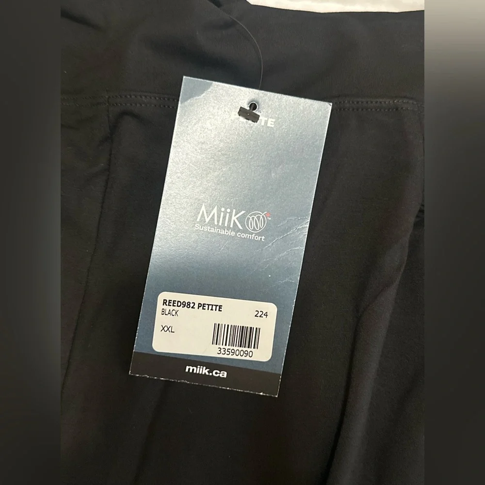 New Miik REED HIGH WAISTED PANT WITH POCKETS in Black with Sz XXL Petite - Picture 5 of 7